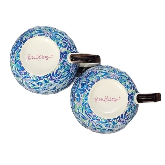 Lilly Pulitzer floral ceramic mugs New in Box - Picture 5 of 8